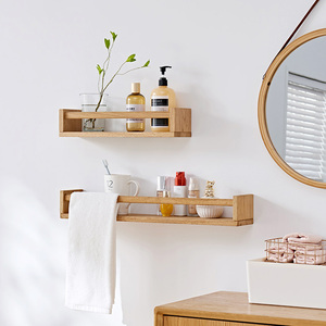 保育園本棚バスルーム収納ラックリビングルーム寝室の入り口の装飾フォトフレームジネリック木製フローティングウォールシェルフ - Product Image 2