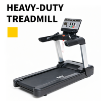 Tapis roulant électrique commercial, moteur AC 3HP continu, 7HP de crête, inclinaison 0-15°, bande antistatique 2,2 mm, machine de cardio-training pour salle de sport