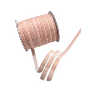 도매 10mm 골드 메탈릭 벨벳 리본 싱글 페이스 보일 패브릭 없음 탄성-장식 프로젝트 장식 소녀 신발 - Product Image 2