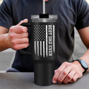 Cadeau pour la fête des pères, meilleur papa de tous les temps, tasse isotherme en acier inoxydable de 40 oz, pour les voyages, le camping, la voiture - Product Image 6
