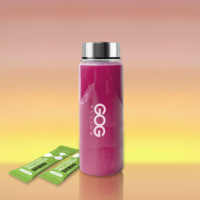Bouteille d'eau personnalisée populaire de 500 ml en Tritan avec filtre, shaker à boisson avec boule d'agitation