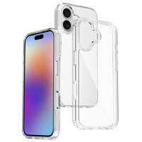 Coque de téléphone antichoc transparente en TPU et PC avec aimant pour iPhone 17 Air Pro Max, nouvelle coque anti-chute pour iPhone 17 Pro Max