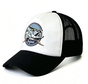 Gorra de Pesca Trucker Personalizada de 5 Paneles con Espuma Frontal y Malla Transpirable en la Parte Trasera, Gorra de Béisbol para Verano y Actividades al Aire Libre - Product Image 3
