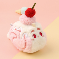 Nouveaux accessoires créatifs en peluche pour gâteaux, breloques mignonnes pour desserts de pâtisserie, porte-clés en peluche personnalisés en forme de gâteau pour la décoration
