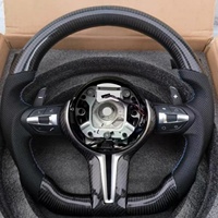 Setir Kulit Serat Karbon Kustom M Sport untuk BMW E90 M3 M4 M5 M6 F06 F10 F15 F16 F20 F30 F31 F32 F33 F34 F36