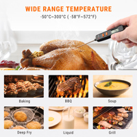Thermomètre numérique de cuisine à lecture instantanée TP516 en plastique pour la cuisson des aliments et du barbecue