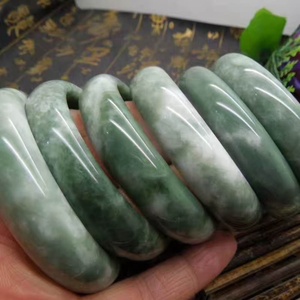 Certificato 60mm grado A 100% naturale verde Guizhou braccialetto di giada braccialetto cinese verde scuro intagliato A mano largo braccialetto di giada - Product Image 6