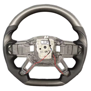 Volant en fibre de carbone forgé à fond plat personnalisé pour Land Rover Discovery 5 Defender 36 2016 2017 2018 2019 2020 2021 <span class=keywords><strong>2022</strong></span> - Product Image 6