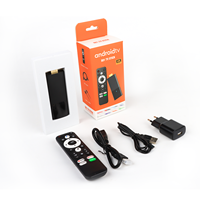 Nuevo diseño S01 4K Mini Android TV Stick con Amlogic S905Y4 Chipset 2G + 16G Memoria personalizable 1 año de garantía