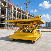 Chariot élévateur à ciseaux électrique hydraulique professionnel, plateforme mobile en acier inoxydable, capacité standard 1000 kg, hauteur de levage 10 m