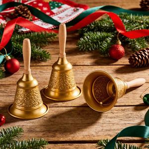 Nouvelle Arrivée Clochette en Fer de Style Européen pour Restaurants, Bars, Décoration Festive Thème Noël, Clochette de Table à Bouche Ouverte - Product Image 1