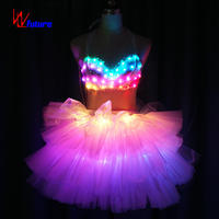 Jupes tutu lumineuses à LED de haute qualité de style moderne vêtements de danse du ventre sexy et chauds