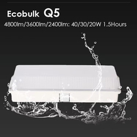 Luminaire LED d'urgence anti-UV IP65, autonomie de 180 minutes, alimenté par batterie LiFePO4, panneau d'urgence