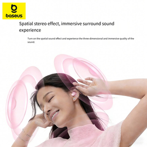 Écouteurs sans fil d'<span class=keywords><strong>occasion</strong></span> Baseus AirNora 3 avec étui de charge - Son de haute qualité, design confortable pour les oreilles, connexion stable, longue autonomie - Product Image 5