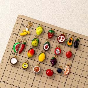 Pendentifs Fruits Tropicaux en Acier Inoxydable, Feuille de Fruit de la <span class=keywords><strong>Passion</strong></span>, Olive, Plaqué Or 18K sous Vide, Breloques DIY pour Bijoux - Product Image 3