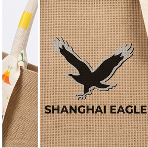 Personalized Custom Logo Extra Large Jute Burlap Beach Canvas Hand Length Handle Shopper <b>Tote</b> Bridesmaid Girls Wedding Bags - Product Image 6