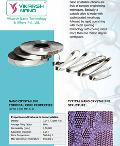 Noyaux nanocristallins à haute précision de mesure, conçus pour une mesure précise, faible perte d'énergie et performances magnétiques stables - Product Image 2