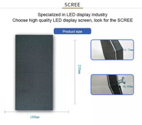Panneau LED d'intérieur haute définition P2.5 Module d'affichage de signalisation numérique polychrome avec fonction graphique d'animation, y compris SDK