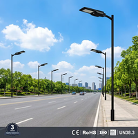Lampe solaire de rue à haute luminosité 6000LM/40W, indice de protection IP65, avec télécommande et capteur PIR, lampe LED extérieure, garantie de 3 ans