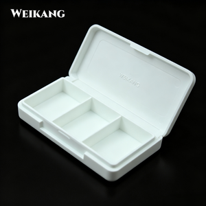Boîte à pilules rectangulaire vide à <span class=keywords><strong>3</strong></span> compartiments pour capsules et comprimés - Product Image 6