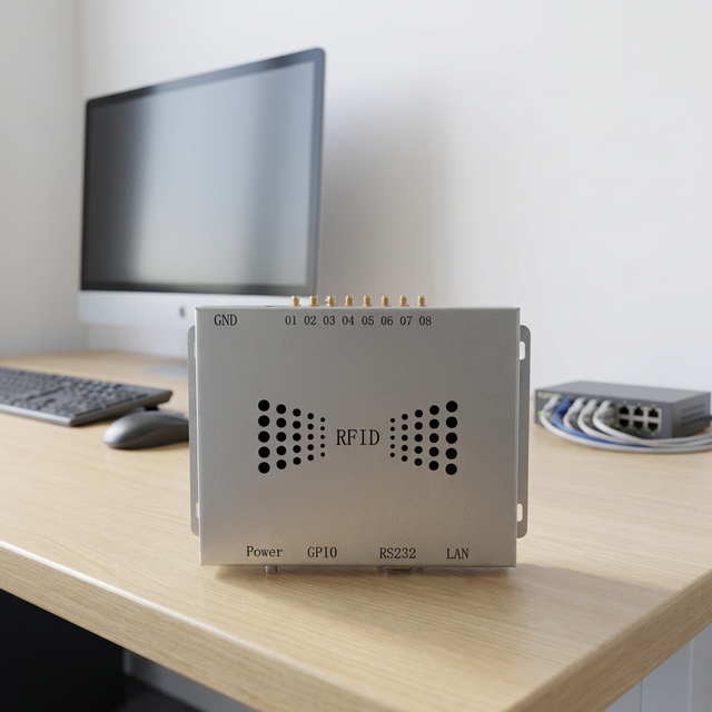 C-Readertek 860~960MHz 15m Long Distance >400 Tags/sec Multiple-tag High-performance Eight Port UHF RFID Reader ISO 18000-6C