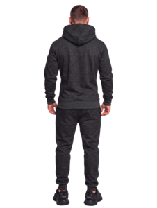 Conjunto Deportivo Oversize para <span class=keywords><strong>Hombre</strong></span> Tallas Grandes: Sudadera con Capucha y Pantalones Jogger de Pierna Ancha con Bolsillos Laterales con Cremallera, Estilo Casual Atlético - Product Image 2