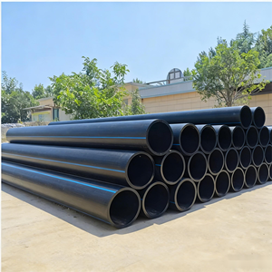 Tubería de HDPE Negra de Alta Presión de 50mm 315mm 500mm PN16 PN10 <span class=keywords><strong>Bar</strong></span> SDR11 PE100, 100% Virgen, Anticorrosión, para Suministro de Agua y Drenaje - Product Image 1