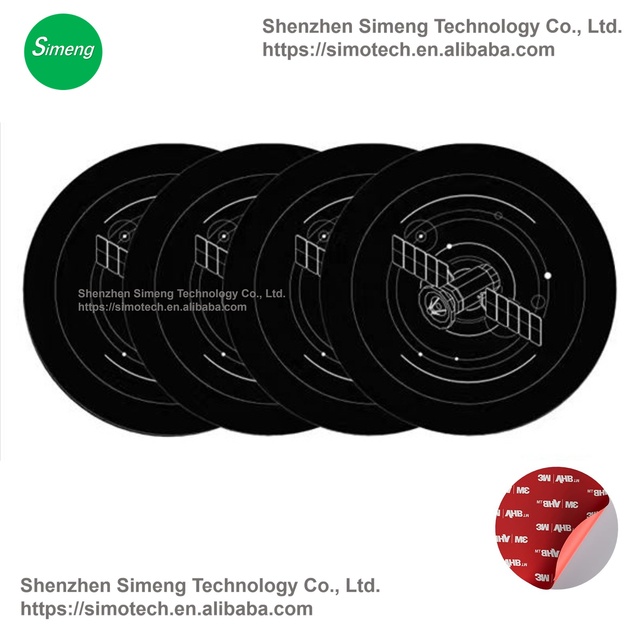 4PCS Starlink Gen 3 Magnetic Mount Plates Adhesive Metal Pads Satellite Dish Mounting Accessory for Car/Truck/SUV Aluminum/Glass