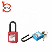 Cadenas de sécurité Loto Boyue durable de haute qualité avec anse en nylon de 38 mm et clé maîtresse, certifié CE, modèle PL38-KD