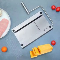 Trancheuse à fromage en acier inoxydable Planche à découper Coupe-beurre Trancheuse Gadget de cuisine