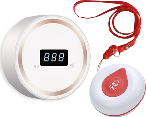 Người chăm sóc máy nhắn tin không dây nút gọi thông minh y tá gọi cảnh báo rung cho người già/bệnh nhân/vô hiệu hóa ở nhà 1 người nhận cổ tay - Product Image 1