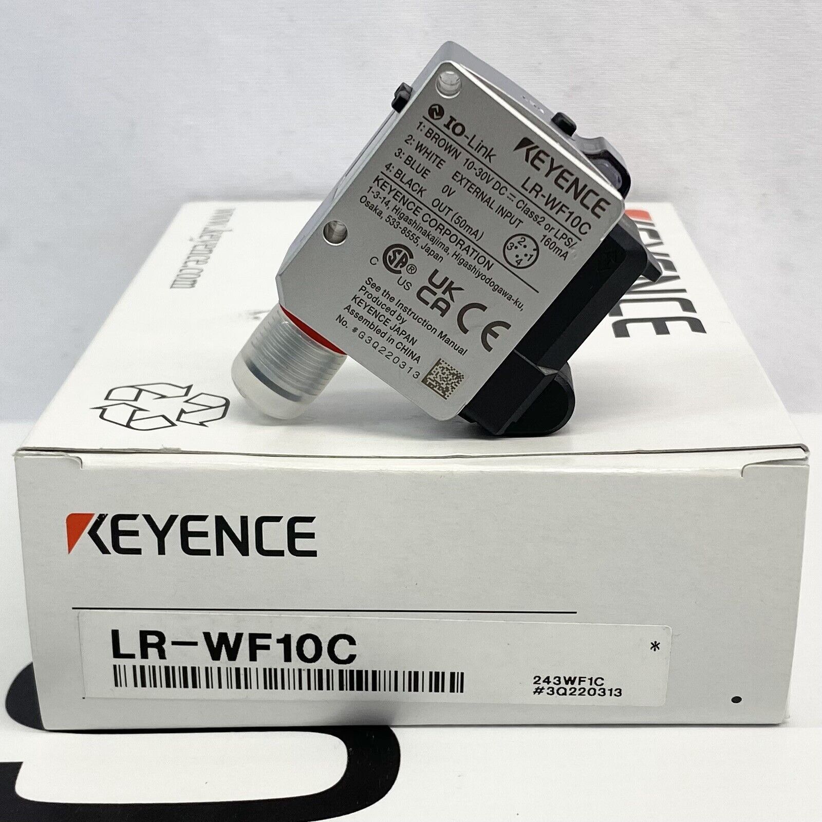 KEYENCE LR-WF10 レーザーセンサー ファイバータイプケーブル NPN/PNP出力