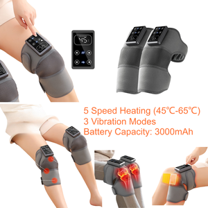 Healthpal-rodillera eléctrica personalizada con autocalentamiento, almohadilla de envoltura con calor por Usb, masajeador de vibración - Product Image 1