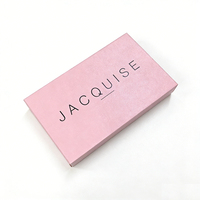Emballage de tube de rouge à lèvres personnalisé avec logo pliable, estampage à chaud, boîte en carton rose adorable pour gloss à lèvres, parfum, mascara, boîte de rangement