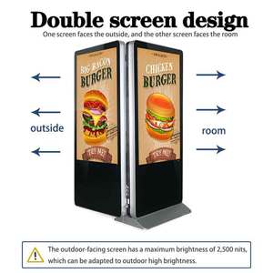 Afficheur numérique publicitaire double face VETO 43 49 55 65 75 pouces, écran LCD double, kiosque numérique pour intérieur, sur pied, avec système Android - Product Image 3