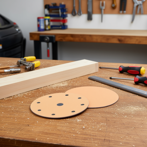 Disco de Lijado con Velcro Ttake, Grano 320, Abrasivo de Corindón para Pulir Madera y Metal - Product Image 3