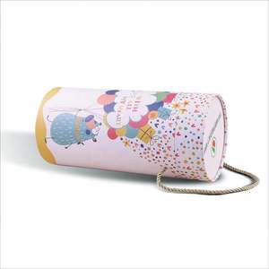 Cylindre Transparent Tube Clair Calcium Candlle Or Bonbons Toile Produit Carbone Carte Cadeau Avec Fenêtre En Carton Blanc - Product Image 4