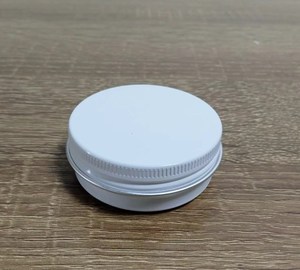 Vente en gros de boîtes en métal blanc de 15 ml/15 g (1/2 oz) pour <span class=keywords><strong>baume</strong></span> à lèvres <span class=keywords><strong>DIY</strong></span> avec bouchon à vis, boîte en aluminium - Product Image 2