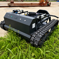 Mesin Pemotong Rumput Crawler 900mm dengan Remote Control, 16HP Bensin, Pemotong Semak untuk Rumput Tinggi, Perawatan Kebun, Kebun Buah, dan Lereng Bukit