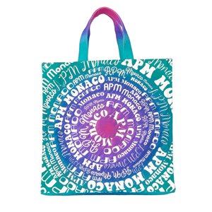 Có thể in logo thăng hoa Gradient hai mở Durable xách tay Casual Tote Túi tùy chỉnh kích thước & màu sắc vải - Product Image 1