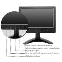 Moniteur d'ordinateur OSCY 7 pouces TFT LCD/LED avec 120% SRGB, haut-parleur intégré, interface VGA pour le jeu, en stock
