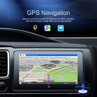 Podofo Android 4GB+64GB Smart Wireless Carplay Android Auto Adapter 4G Sim Card YouTube Netflix Kustomisasi USB-C Plug and Play