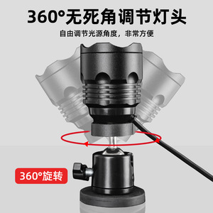 ไฟตกปลาแบบเลเซอร์ขนาดเล็ก ไฟ LED ชาร์จได้ สีฟ้าเหลืองคู่ สำหรับกล่องตกปลา เก้าอี้ ใช้งานกลางแจ้ง - Product Image 2