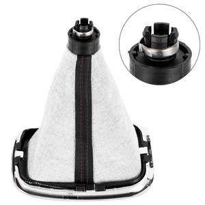 Pommeau de Levier de Vitesses en Cuir <span class=keywords><strong>5</strong></span> 6 Vitesses avec Soufflet 12mm pour Volkswagen <span class=keywords><strong>Golf</strong></span> 4 IV MK4 <span class=keywords><strong>GTI</strong></span> R32 Bora - Product Image 2