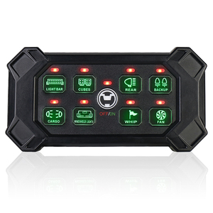 Caja de interruptor remoto inalámbrico OVOVS, Control de Panel de Interruptor táctil Led Universal de 8 entradas para coche, camión, todoterreno, ATV, SUV - Product Image 1