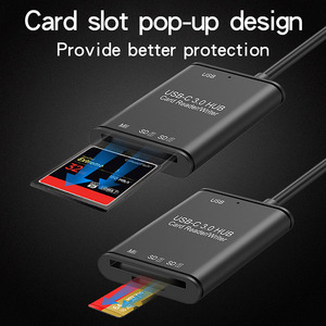 Đầu Đọc Thẻ YC-500 OTG 4 Trong 1 USB3.0 Đầu Đọc Thẻ Cắm Và Chơi Với USB/Loại C/SD/TF Khe Cắm Thẻ Nhớ Cho Máy Tính Điện Thoại Di Động - Product Image 4