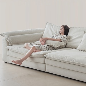 Zayshine Sâu Ngai Vàng Lông Rắn Khung Gỗ Hiện Đại Màu Xám Đen Mờ Vải Cắt Sofa Bộ Ba Chỗ Ngồi Cho Phòng Khách - Product Image 4