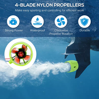 Propulseur sous-marin sans balais 12-24V 20A à 4 pales, moteur de traîne pour bateau à appât RC, étanche, couple élevé, pour kayak de pêche, remorqueur, ROV