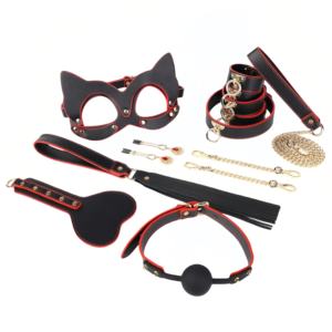 Bdsm 성인 커플 성인을위한 대안을 유혹 SM 개 훈련 노예 페티쉬 훈련 성인 섹스 토이 체인 아이 마스크 속박 세트 - Product Image 3