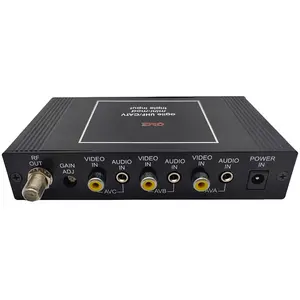 Fabricante profesional UHF/CATV Triple 3 canales Agile Analog AV TO Rf Modulador